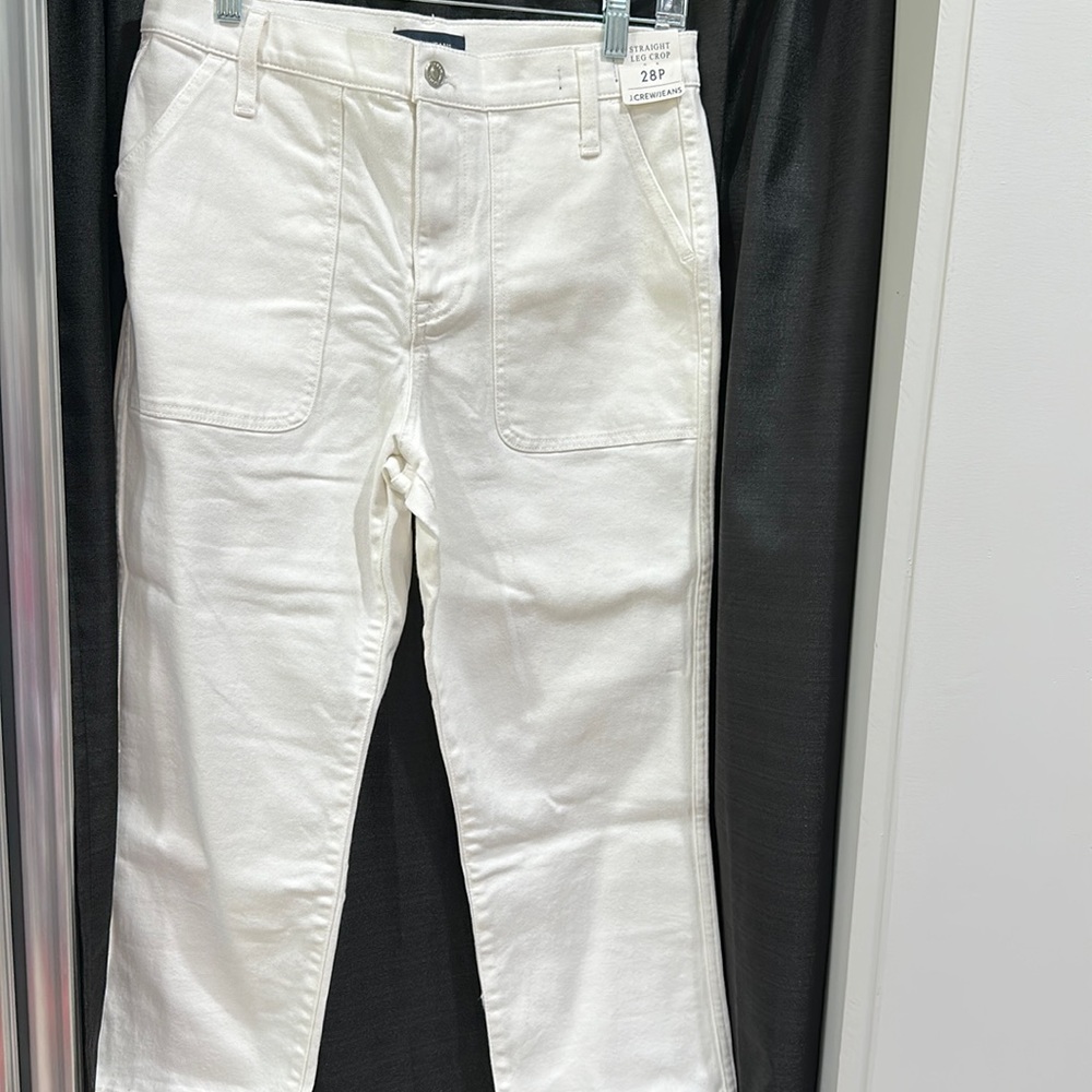 NWT JCREW Straight Leg Crop Jeans